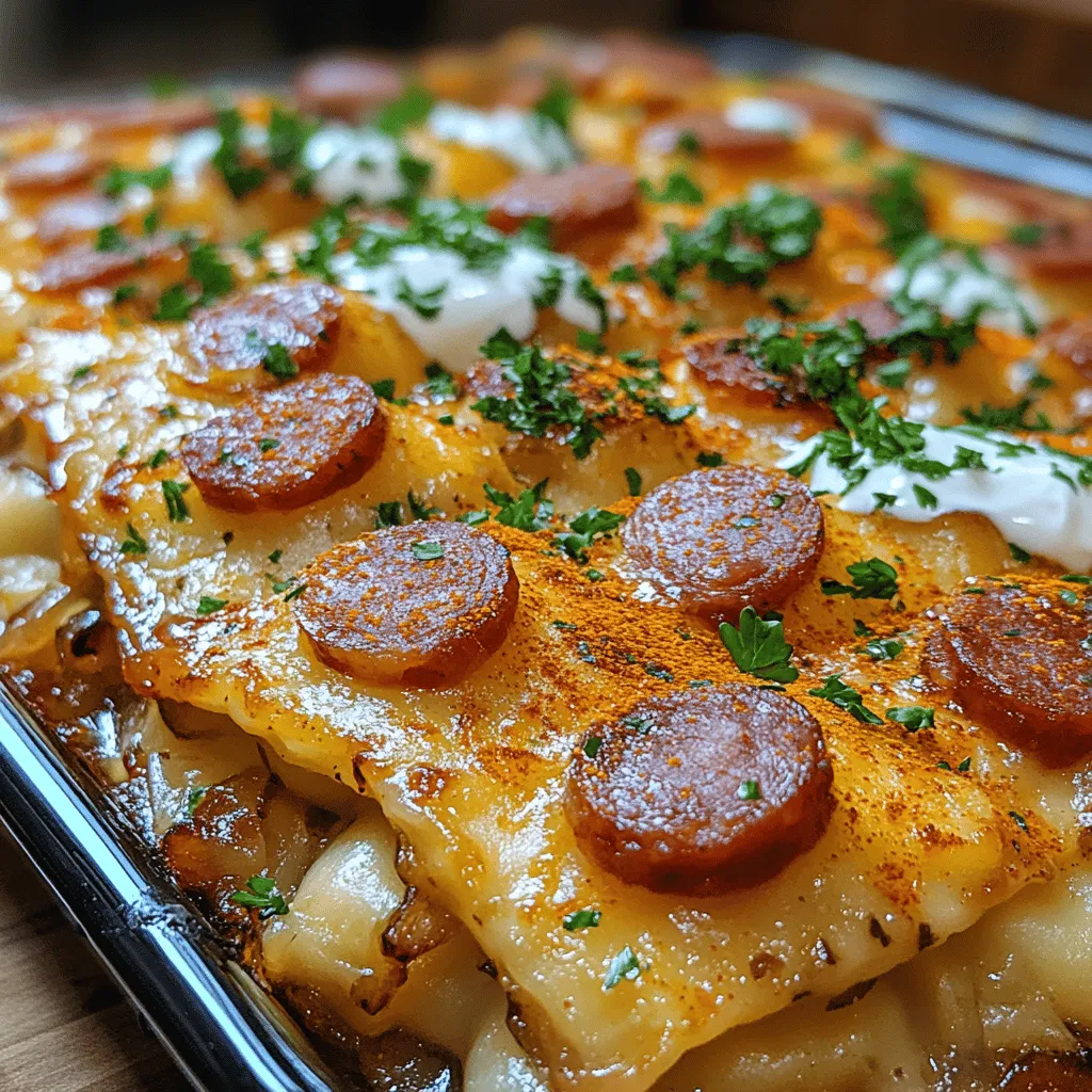 When it comes to the world of comfort food, few dishes resonate as deeply as those that evoke nostalgia and warmth. Comfort food is often associated with family gatherings, cherished memories, and the simple joy of indulging in hearty meals that nourish both the body and soul. One standout example of such a dish is the Kielbasa Pierogi Bake, a delightful fusion that combines the rich, savory flavors of kielbasa with the beloved Polish dumplings known as pierogi. This recipe not only delivers a satisfying meal but also reflects the culinary heritage of Eastern Europe while catering to modern tastes.