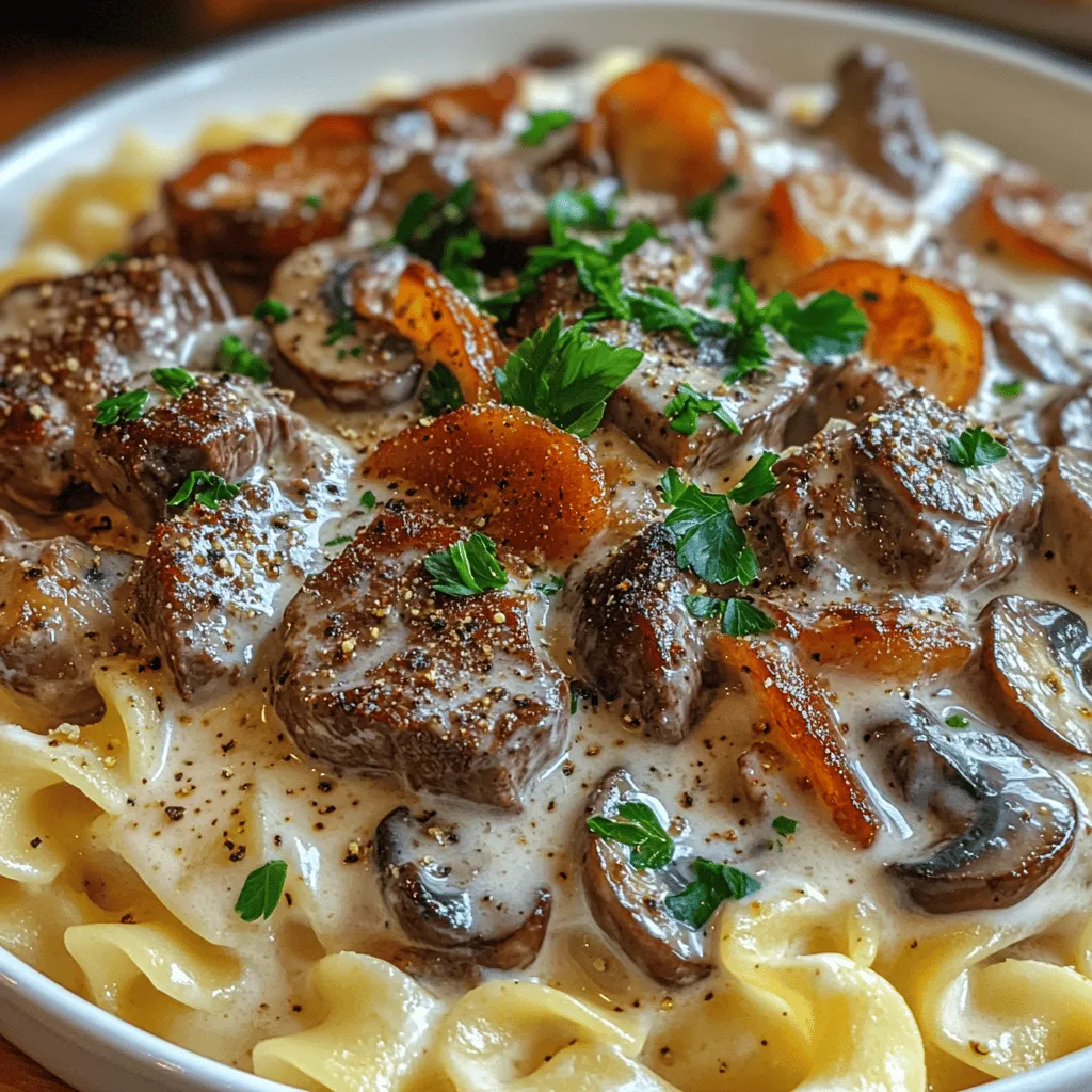 Beef Stroganoff is a timeless dish that has warmed the hearts and stomachs of food lovers for generations. This creamy, savory meal, typically served over egg noodles or rice, embodies the essence of comfort food, making it a go-to choice for both weeknight dinners and special occasions. With its rich flavors and luxurious texture, Beef Stroganoff has become a staple in kitchens around the world, adapting to various culinary traditions while maintaining its classic roots.