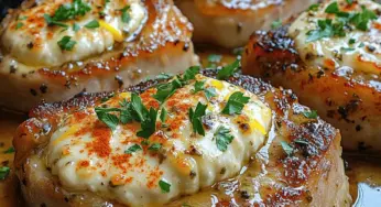 Savory Boursin-Stuffed Pork Chops