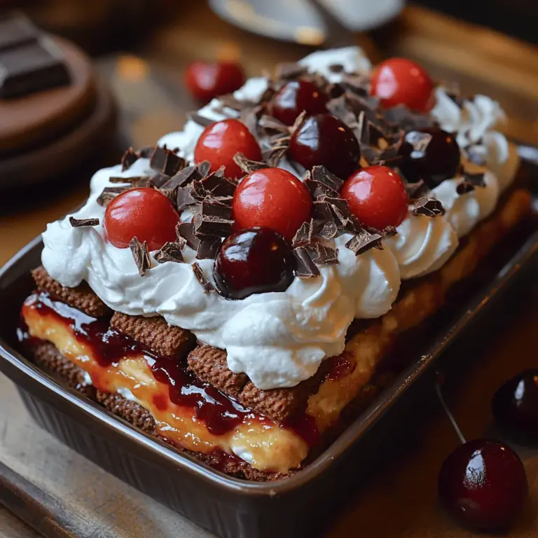 There's something truly enchanting about the combination of chocolate and cherry. This classic duo is celebrated not just for its vibrant aesthetic appeal but also for the rich, indulgent experience it offers. Imagine biting into a slice of cake where the luscious chocolate meets the tart sweetness of cherries—it's a match made in dessert heaven. Among the many ways to enjoy this delightful pairing, the Chocolate Cherry Dream Cake stands out as a decadent, no-bake option that is perfect for gatherings, celebrations, or simply satisfying a sweet tooth.