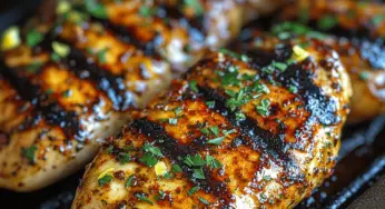 Grilled Chicken with Zesty Greek Marinade