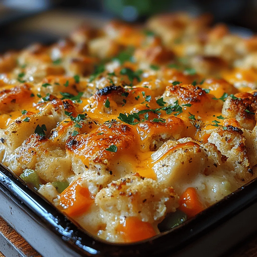 To create an unforgettable savory chicken stuffing casserole, it's essential to understand the role of each ingredient used in the recipe. Let’s take a closer look at the key components that come together to make this dish incredibly flavorful and satisfying.