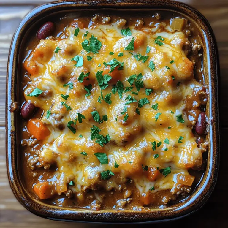 If you're searching for a meal that evokes warmth and nostalgia, look no further than Sloppy Joe Casserole Delight. This comforting dish combines the classic flavors of Sloppy Joes with the heartiness of a casserole, making it an ideal choice for family dinners, potlucks, or any occasion that calls for a satisfying meal. With its rich combination of savory ground meat, zesty seasonings, and gooey cheese, this casserole is sure to be a hit with both kids and adults alike.