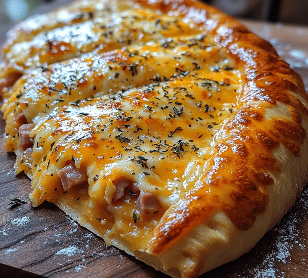 Calzones, a delightful Italian dish, have captivated food lovers around the world with their combination of rich flavors and satisfying textures. These baked pockets of dough, typically filled with a variety of ingredients, are a staple in Italian cuisine, representing comfort food at its finest. In this article, we will focus on a specific and scrumptious variant: the Cheesy Ham Delights Calzone. This dish not only promises to deliver on taste but also offers a comforting, hearty meal that can be enjoyed at any occasion — whether it's a family dinner, a casual get-together with friends, or simply a cozy night in.