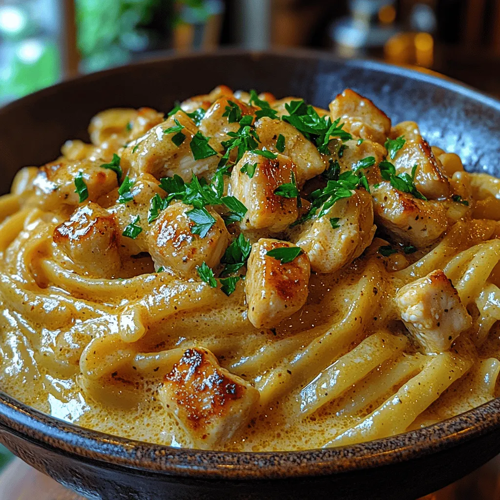 Garlic Butter Chicken Pasta is a dish that effortlessly combines comfort food with gourmet flair. This delightful pasta recipe boasts a creamy texture, rich flavors, and the mouthwatering aroma of garlic, making it an irresistible option for any meal. Whether you're looking for a quick weeknight dinner or planning a special gathering, this dish fits the bill perfectly. With its enticing combination of tender chicken, savory garlic, and luscious butter, Garlic Butter Chicken Pasta promises to elevate your dining experience.