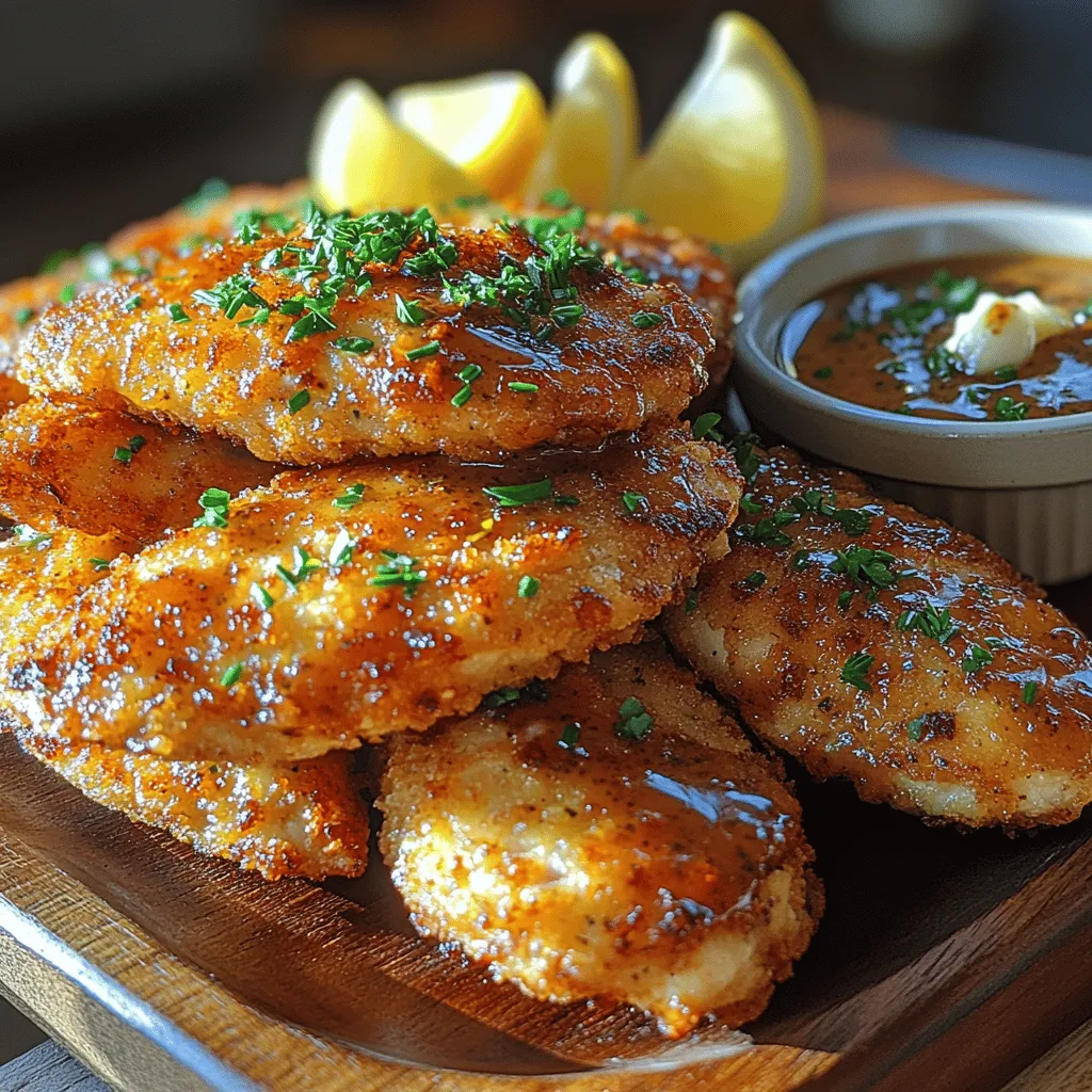 If you're looking to elevate your chicken tenders game, look no further than Cowboy Butter Chicken Tenders—a delightful twist on a beloved classic. This recipe brings together the comforting familiarity of crispy chicken tenders with the bold and flavorful punch of Cowboy Butter, creating a dish that is sure to impress at family dinners, parties, or casual gatherings. The succulent chicken, coated in a crispy crust and infused with the rich and zesty flavors of cowboy butter, offers a taste experience that is both unique and mouthwatering. With each bite, you’ll enjoy an explosion of flavors that will leave you craving more.