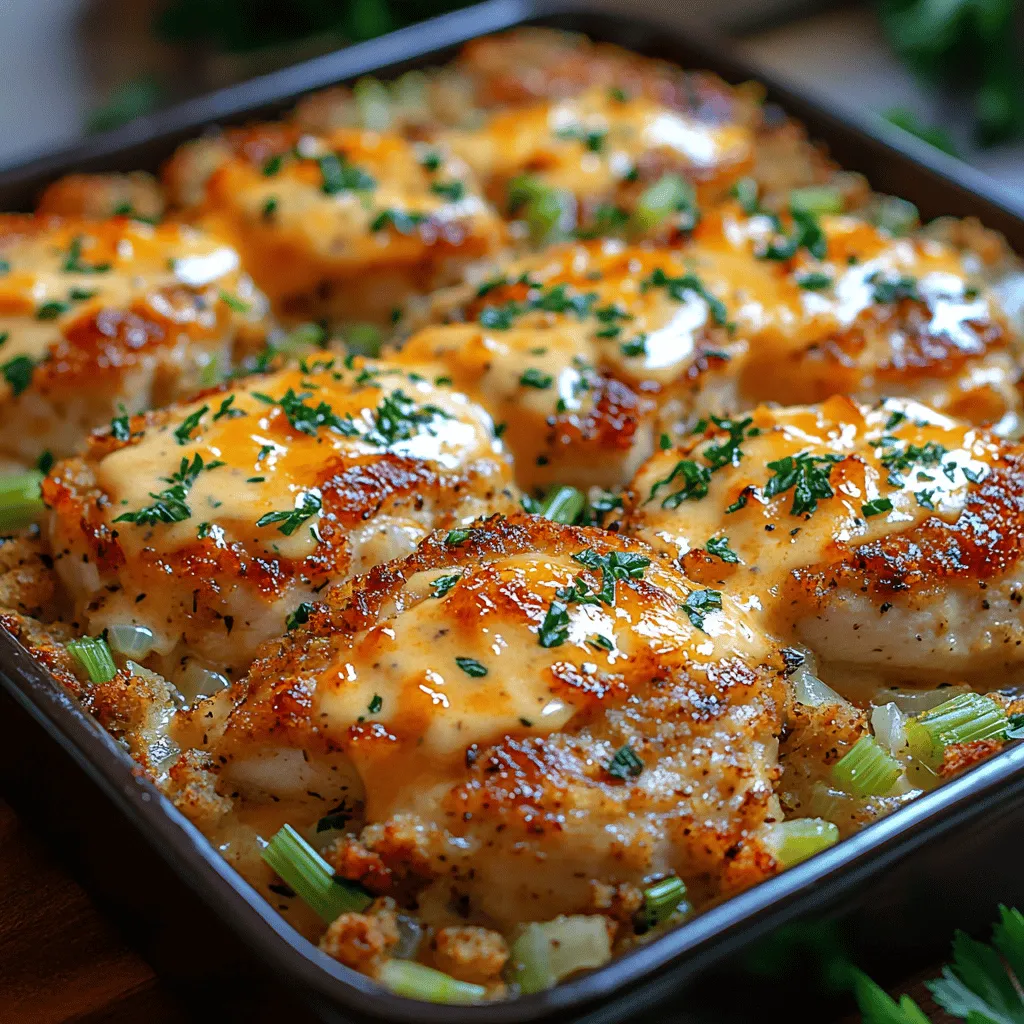 When it comes to comfort food, few dishes evoke the same feelings of warmth and nostalgia as the Cozy Chicken & Stuffing Bake. This heartwarming recipe has become a staple in many households, perfect for family dinners, gatherings, and even busy weeknights when time is of the essence. The magic of this dish lies not only in its ease of preparation but also in its ability to bring people together around the dinner table, creating cherished moments and lasting memories.