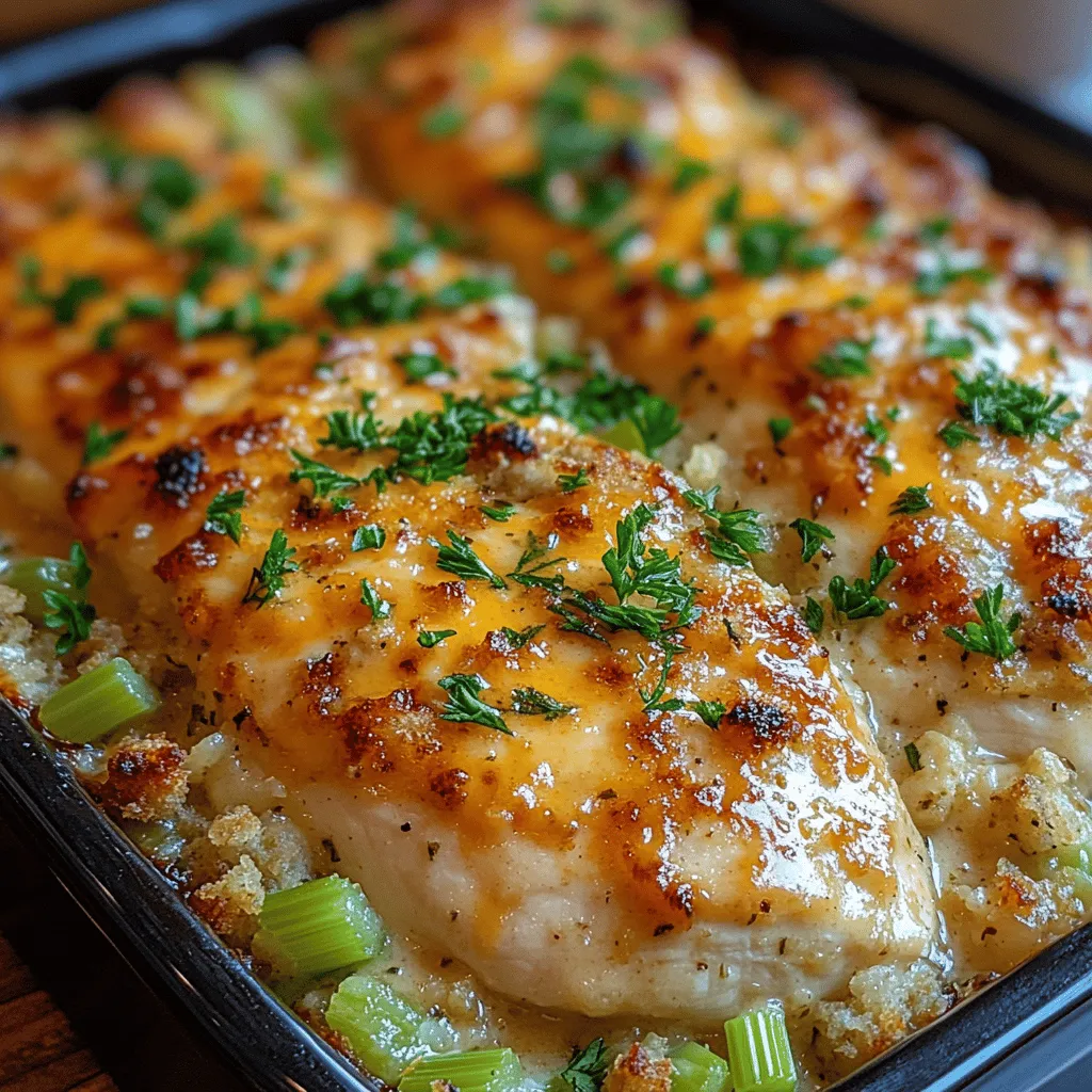 When it comes to comfort food, few dishes evoke the same feelings of warmth and nostalgia as the Cozy Chicken & Stuffing Bake. This heartwarming recipe has become a staple in many households, perfect for family dinners, gatherings, and even busy weeknights when time is of the essence. The magic of this dish lies not only in its ease of preparation but also in its ability to bring people together around the dinner table, creating cherished moments and lasting memories.