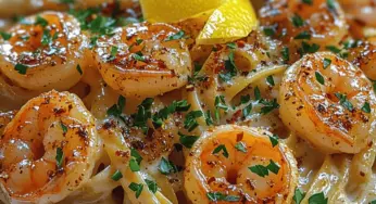 Garlicky Bliss Shrimp Pasta: An Irresistible Delight