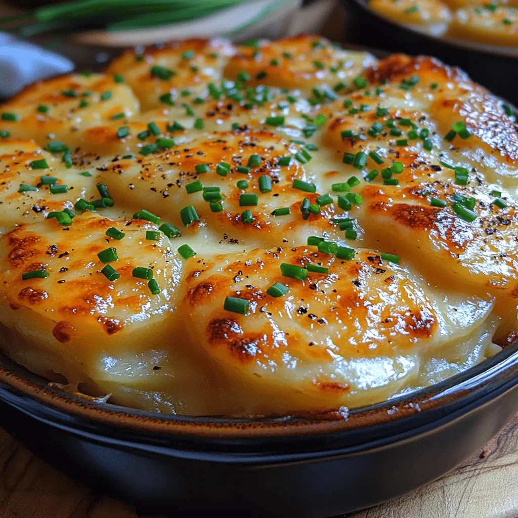 Scalloped potatoes are a timeless comfort food that evokes feelings of warmth, nostalgia, and home. This classic dish has graced family gatherings and holiday celebrations for generations, often taking center stage at dinner tables around the world. The rich, creamy layers of thinly sliced potatoes, enveloped in a luscious cheese sauce, create a symphony of flavors that tantalizes the taste buds. Whether it's a festive occasion or a cozy weeknight dinner, cheesy scalloped potatoes offer a satisfying experience that brings everyone together.