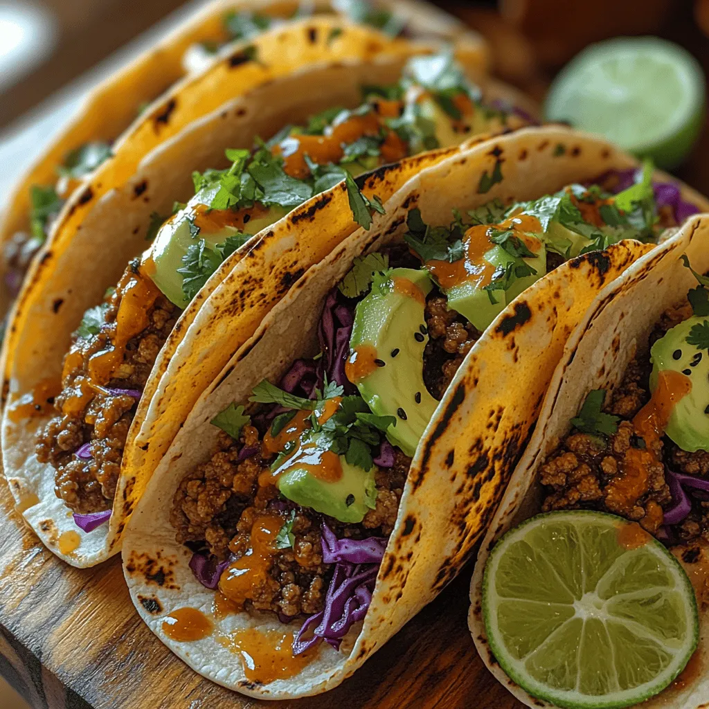 Creating Spicy Korean Beef Tacos begins with understanding the essential components that come together to create this delightful dish. Each ingredient plays a crucial role in building layers of flavor that are characteristic of Korean cuisine, while also complementing the traditional taco format. Let’s take a closer look at what you’ll need to craft these tacos.