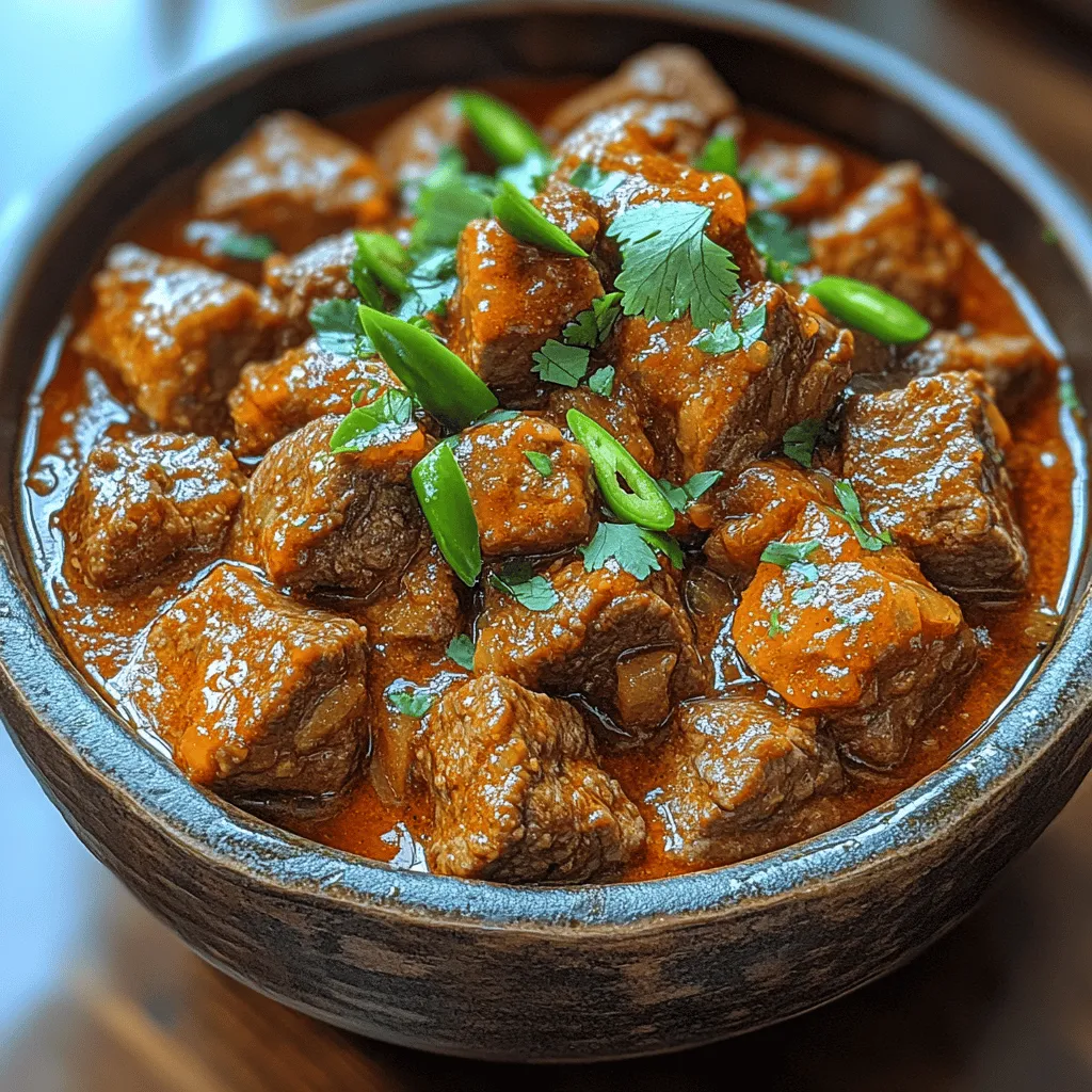 Spicy Quick Beef Vindaloo is a tantalizing dish that brings the bold flavors of Indian cuisine right to your kitchen. With its roots in Goa, India, this dish has become a staple not only in Indian households but also in restaurants around the world. Vindaloo is celebrated for its fiery heat, complex flavors, and tangy undertones, making it a favorite among spice lovers. The appeal of spicy meals lies in their ability to awaken the senses, and vindaloo, with its robust spice blend, does just that.