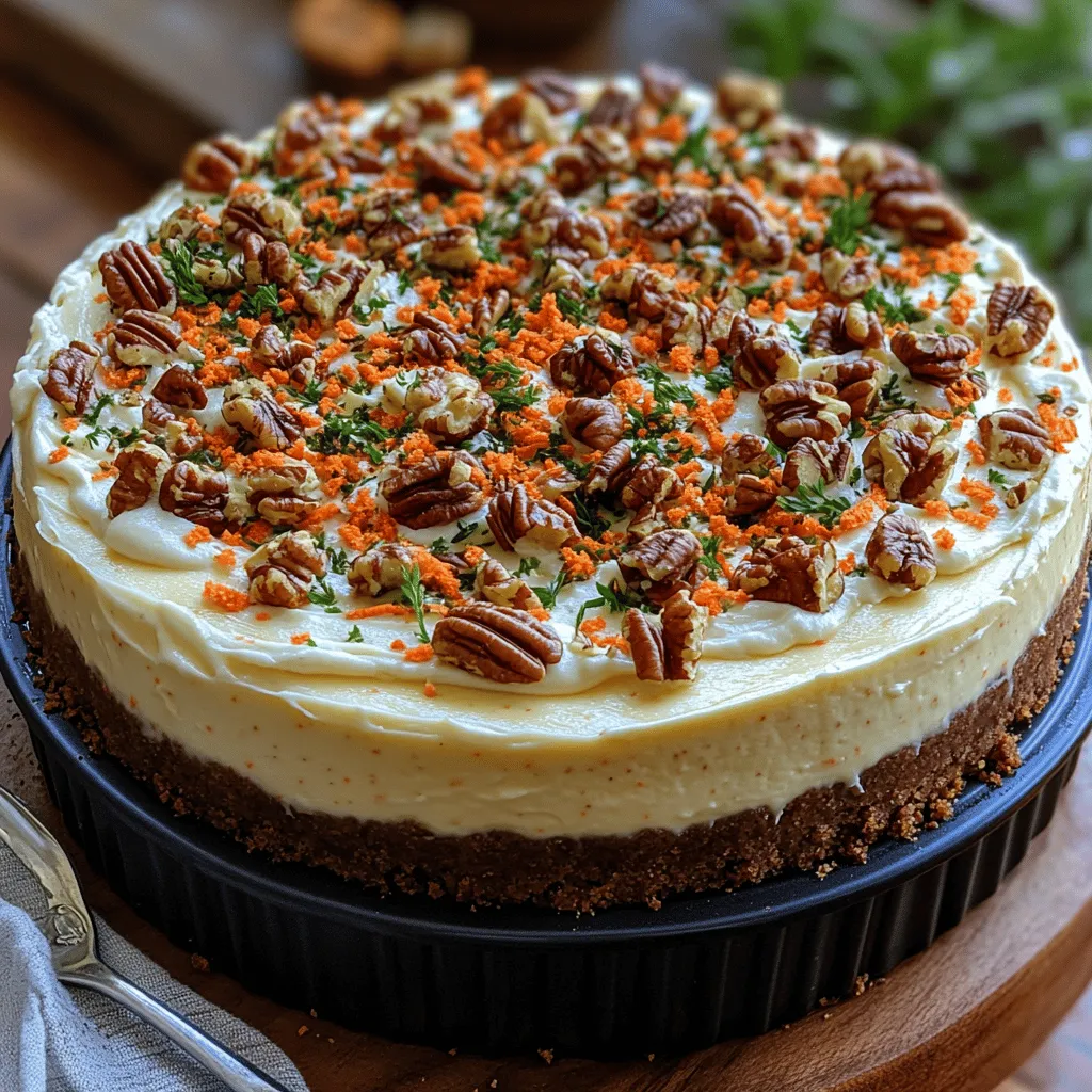 The Carrot Cake Cheesecake Delight begins with a robust and flavorful carrot cake layer. The ingredients you will need include all-purpose flour, baking powder, baking soda, spices, carrots, pineapple, walnuts, and raisins. Each of these components plays a crucial role in creating the perfect base for this dessert.