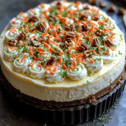 The Carrot Cake Cheesecake Delight begins with a robust and flavorful carrot cake layer. The ingredients you will need include all-purpose flour, baking powder, baking soda, spices, carrots, pineapple, walnuts, and raisins. Each of these components plays a crucial role in creating the perfect base for this dessert.