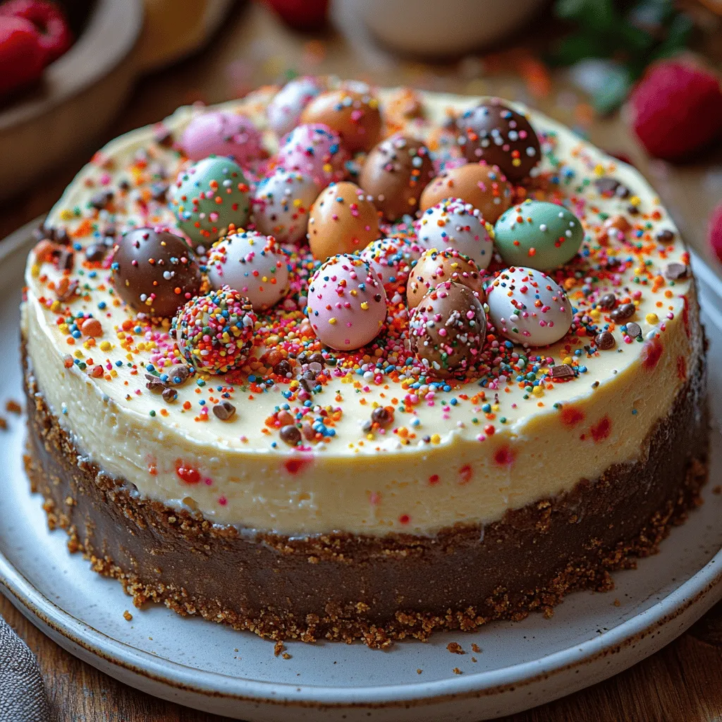 Easter is a time of renewal, joy, and celebration, bringing together families and friends to commemorate the arrival of spring. One of the most cherished traditions associated with this holiday is the preparation of festive desserts, which often become the centerpiece of holiday gatherings. Among these delightful treats, the Easter Egg Cheesecake stands out as a perfect blend of elegance and festivity. With its creamy texture, colorful presentation, and the playful incorporation of Easter-themed candies, this cheesecake not only satisfies your sweet tooth but also adds a touch of whimsy to your Easter festivities.