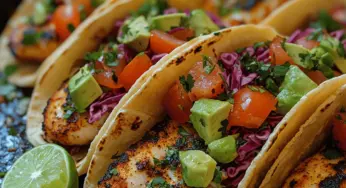 Sizzling Blackened Fish Tacos: A Flavorful Delight