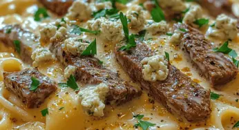 Steak Gorgonzola Alfredo Recipe