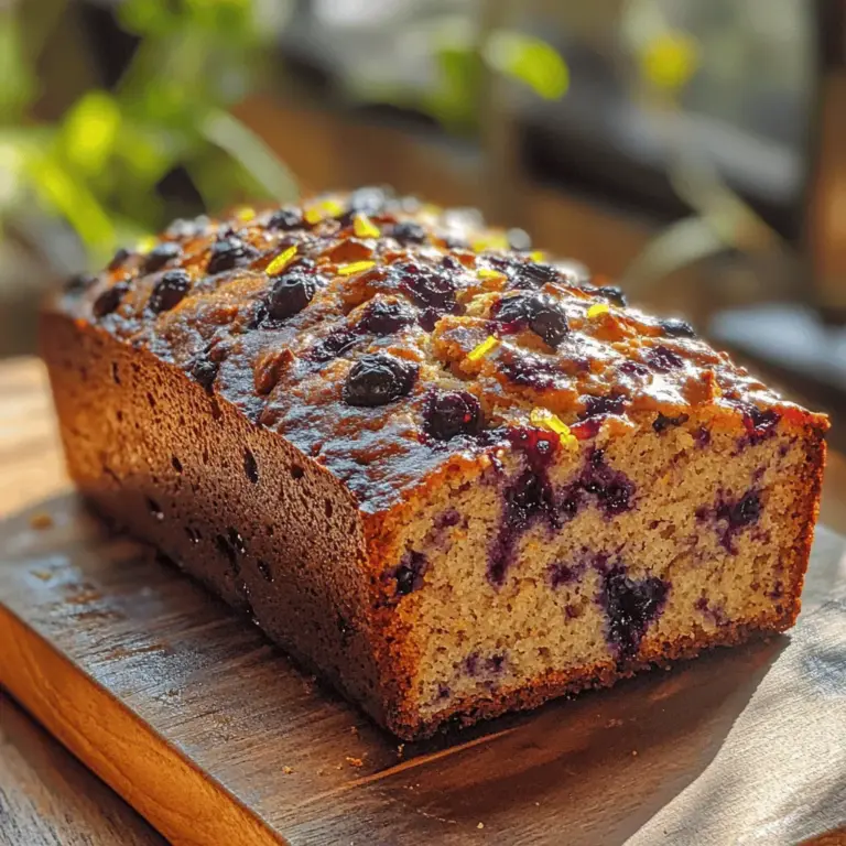 Explore the delightful world of homemade baking with our Berry Bliss Blueberry Quick Bread recipe. This moist and tender loaf is bursting with juicy blueberries and a hint of lemon zest, making it the perfect treat for breakfast, snacks, or dessert. The combination of sweet and tart flavors creates a harmonious experience that will leave your taste buds singing. Whether you're an experienced baker or a beginner, this simple recipe will inspire you to whip up a loaf that everyone will love.