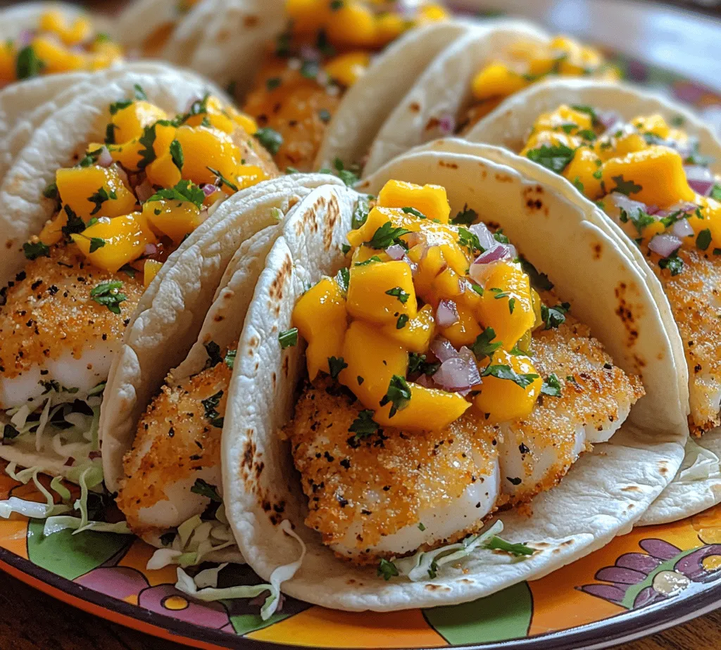 Crispy fish tacos with mango salsa are a vibrant and delicious dish that brings a taste of the coast straight to your kitchen. This culinary delight combines the satisfying crunch of perfectly fried fish with the sweetness and tang of fresh mango salsa, all wrapped up in a soft tortilla. Whether you're hosting a summer gathering, looking for a quick weeknight meal, or simply craving a taste of something refreshing, these fish tacos are the perfect solution.