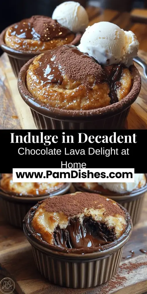 Indulge in the ultimate dessert experience with this decadent Chocolate Lava Delight recipe. Discover the magic of a gooey molten center nestled within a rich chocolate cake. This step-by-step guide reveals essential techniques and ingredients, from semi-sweet chocolate to the perfect folding method, ensuring your creation is a showstopper. Enhance your presentation with ice cream, fresh berries, or a drizzle of chocolate sauce for a complete treat that will impress family and friends alike!