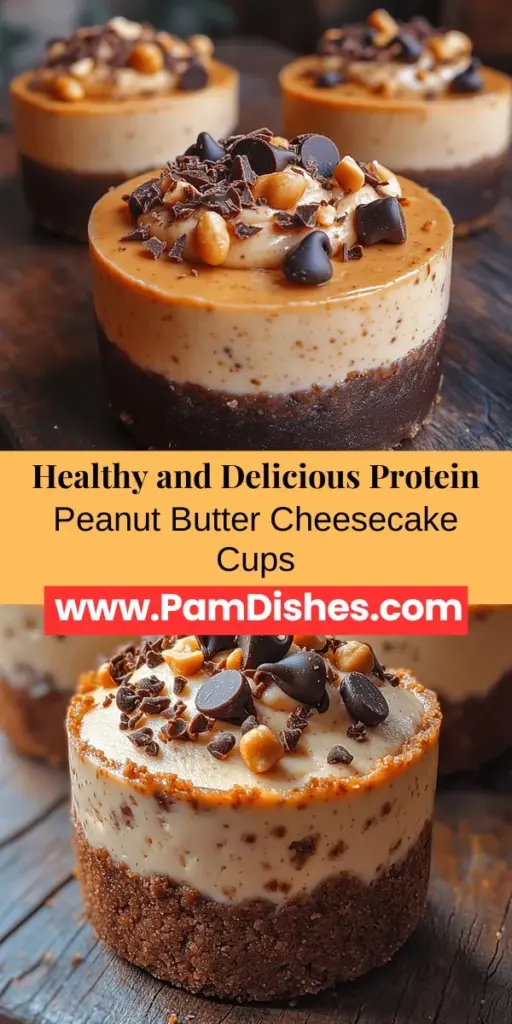 Satisfy your sweet cravings with a healthy twist on dessert: Protein Peanut Butter Cheesecake Cups. These delicious treats combine the rich flavors of peanut butter and cream cheese with a protein boost, making them perfect for snack time or a post-workout indulgence. Easy to prepare and customize, each cup is packed with nutrients while still being low in calories and sugar. Discover the ingredients, preparation steps, and nutritional benefits to create these wholesome delights at home!
