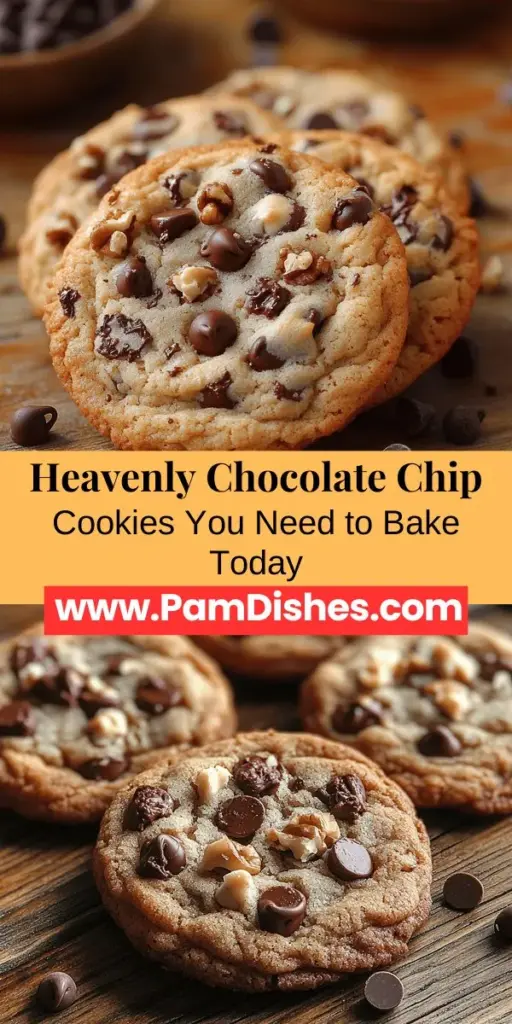 Discover the ultimate recipe for heavenly chocolate chip cookies that will delight your taste buds and warm your heart. This article provides a step-by-step guide to create the perfect cookie with a crispy edge and gooey center. Learn about the key ingredients, from all-purpose flour to semi-sweet chocolate chips, and pick up tips on baking techniques, storage, and customization options. Ideal for any occasion, these cookies are a nostalgic treat that everyone will love.