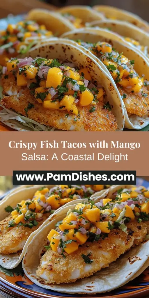Experience the coastal flavors of crispy fish tacos with mango salsa right in your kitchen! This vibrant dish combines crunchy fried fish with a sweet and tangy mango salsa, all wrapped in soft tortillas. Perfect for any occasion, these tacos are incredibly versatile and easy to make. Learn key techniques for achieving the ideal crispy texture, and discover how to elevate your meal with fresh ingredients and customizable toppings. Enjoy a delightful culinary adventure with this refreshing dish!
