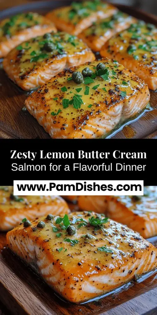 Discover the exquisite flavors of Zesty Lemon Butter Cream Salmon, a dish that transforms ordinary dinner nights into extraordinary occasions. This easy-to-make recipe beautifully combines rich salmon with a creamy, zesty lemon sauce infused with fresh herbs. Not only is it quick to prepare, making it perfect for busy evenings, but it also packs a nutritional punch with omega-3 fatty acids. Elevate your meals and impress your loved ones with this delightful culinary creation!