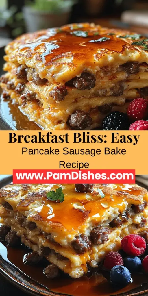 Start your mornings off right with a delicious Pancake Sausage Bake! This easy-to-make dish combines fluffy pancakes and savory sausage into a comforting breakfast that the whole family will love. Perfect for busy weekdays or leisurely weekends, this recipe offers a delightful blend of flavors and textures. Learn about selecting the right ingredients, mastering preparation steps, and discovering creative topping options to elevate your bake. Make breakfast a memorable occasion!