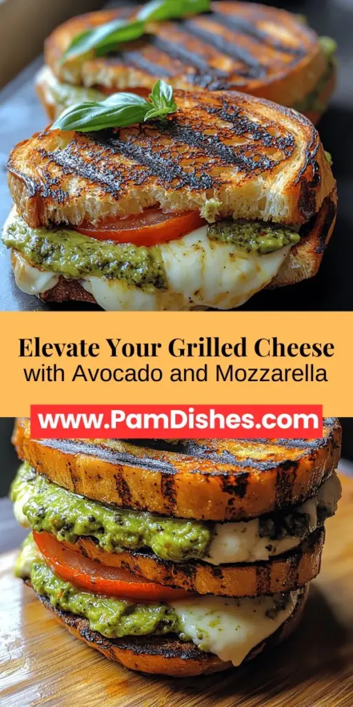 Elevate your grilled cheese game with a creamy avocado, mozzarella, and tomato sandwich that combines nostalgic comfort with fresh flavors. This delicious twist features nutritious ingredients like creamy avocado, fresh mozzarella, and juicy tomatoes, all nestled between artisanal bread. Perfect for lunch or dinner, this recipe is easy to make and packed with healthy fats and vitamins. Discover how to craft this gourmet delight step by step and treat yourself to a satisfying meal that doesn’t compromise on taste or nutrition.