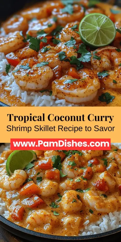 Escape to the tropics with our Tropical Bliss Coconut Curry Shrimp Skillet! This vibrant dish features tender shrimp cooked in a creamy coconut curry sauce, making it perfect for busy weeknights or gatherings. Packed with flavor from rich coconut milk, aromatic spices, and colorful vegetables, each bite promises a delightful culinary adventure. Discover the essential ingredients and cooking tips to create a meal that's not only nourishing but also truly unforgettable. Dive into this tropical recipe and bring a taste of paradise to your table.
