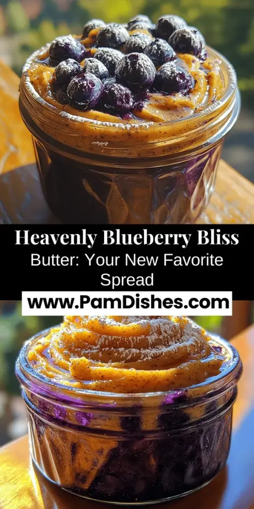 Discover the delightful world of Heavenly Blueberry Bliss Butter, a creamy spread that brings the sweet flavor of blueberries to your breakfast and desserts. Packed with antioxidants, this butter is both delicious and nutritious, making it a guilt-free indulgence. Easy to make with just a few ingredients, this versatile spread can enhance pancakes, toast, and even desserts. Follow our step-by-step guide to create your own batch and enjoy a burst of blueberry bliss in every bite!