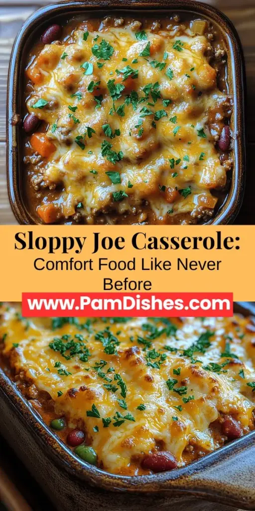 Discover the ultimate comfort food with Sloppy Joe Casserole Delight! This delicious twist on the classic Sloppy Joe combines savory ground meat, zesty seasonings, and gooey cheese in a hearty casserole that’s perfect for family dinners or potlucks. With customizable ingredients like ground turkey or plant-based options, you can easily adapt the recipe to fit any preference. Dive into the rich flavors and satisfying textures that make this dish a hit for kids and adults alike!