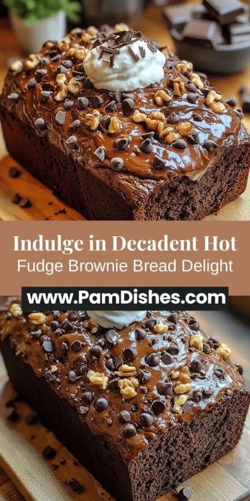 Experience pure indulgence with this Decadent Hot Fudge Brownie Bread recipe that beautifully merges the rich flavors of fudgy brownies and soft bread. This delightful treat features a luscious hot fudge swirl that surprises in every slice. Perfect for any occasion, serve it warm with a scoop of ice cream or enjoy it with your morning coffee. With easy-to-follow steps and simple ingredients, this recipe is sure to impress anyone who craves a chocolatey delight.