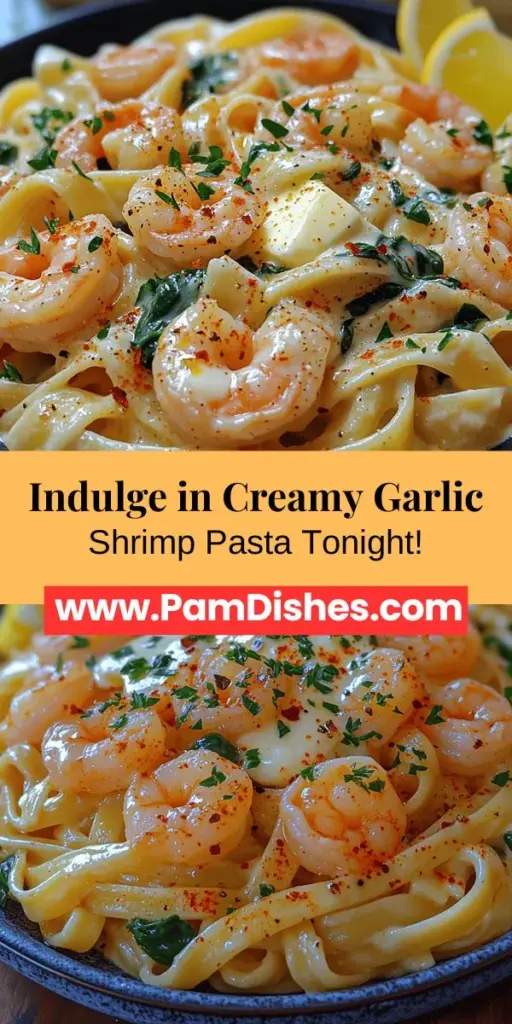 Discover the irresistible charm of creamy garlic shrimp pasta, a comforting dish that elevates any mealtime. This recipe marries succulent shrimp with a rich, velvety garlic sauce, perfectly clinging to fettuccine for a delightful experience. Incorporating fresh ingredients like garlic, butter, and spinach not only enhances flavor but also adds visual appeal. Easy to prepare and versatile, this dish is perfect for weeknight dinners or special gatherings, promising to impress family and friends alike.