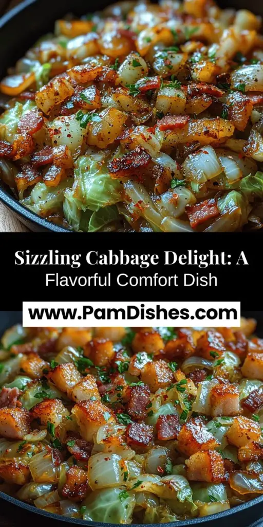 Sizzling Cabbage Delight is a must-try dish that effortlessly combines the earthy taste of cabbage with the savory crunch of bacon. This recipe showcases the versatility of cabbage, transforming simple ingredients into a satisfying and nutritious meal. Perfect for a quick dinner or a standout side dish, this flavorful creation features aromatic onions and garlic, offering a delicious depth of flavor. Discover how to create this hearty dish that’s sure to impress family and friends!