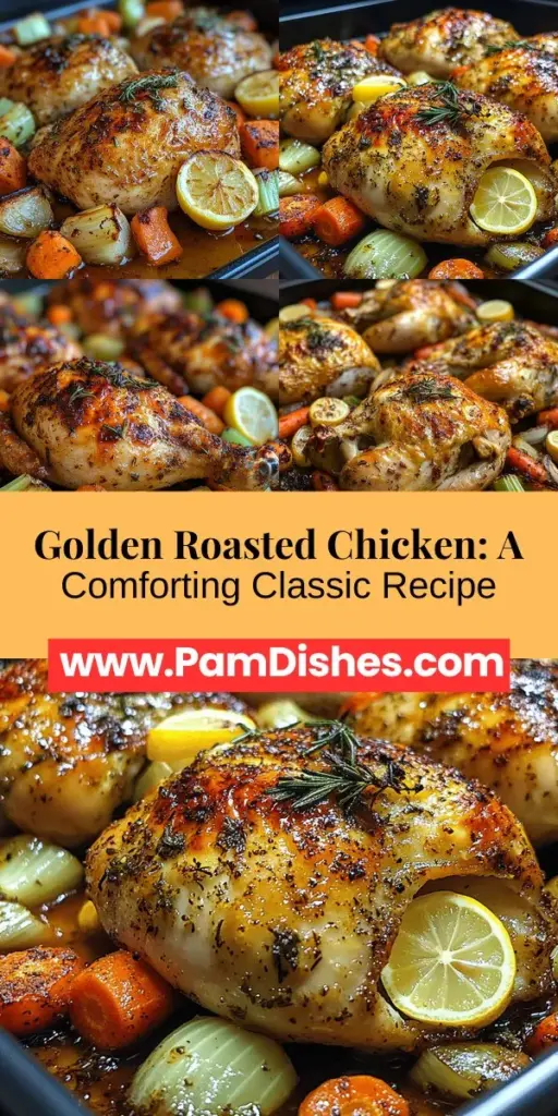 Discover the secrets to a perfectly golden roasted chicken that will impress your family and guests. This recipe highlights essential tips on selecting the best ingredients, from a quality whole chicken to fresh herbs and spices that enhance flavor. Learn the proper preparation, roasting techniques, and serving ideas that turn a classic dish into a memorable centerpiece for any meal. Enjoy a dish that’s not just delicious but also a heartwarming tradition.
