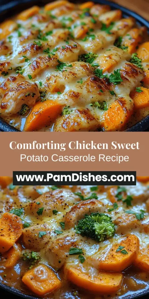 Experience the warmth of home with Hähnchen Süßkartoffel Auflauf, a comforting chicken and sweet potato casserole that combines tender chicken, vibrant vegetables, and a creamy sauce, topped with gooey cheese. Perfect for family dinners or meal prep, this dish is not only delicious but also packed with nutrition. Whether you're entertaining or simply enjoying a cozy night in, this easy-to-make casserole is sure to please everyone at the table. Dive into this delightful recipe for a heartwarming meal that brings loved ones together.