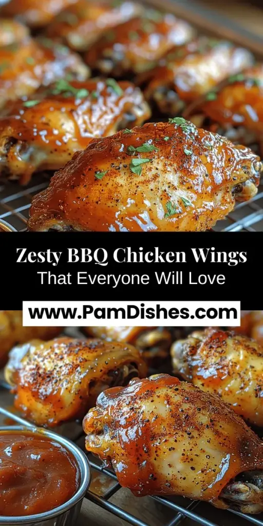 Discover the deliciousness of Zesty Oven-Baked BBQ Chicken Wings with this simple recipe that's perfect for any gathering. Learn how to achieve crispy skin and juicy meat using fresh ingredients and a homemade or store-bought BBQ sauce. This easy-to-follow guide breaks down everything from selecting the right wings to seasoning and baking them to perfection. Elevate your game day snacks or casual dinners with this flavorful dish that will leave everyone wanting more. Enjoy the ultimate wing experience that’s both satisfying and simple to prepare!