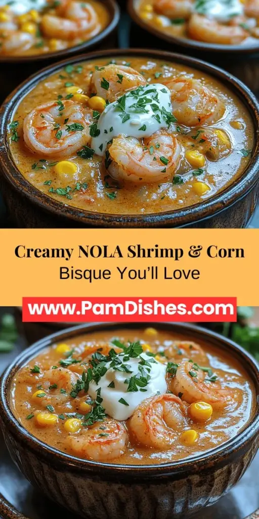 Dive into the flavors of New Orleans with the NOLA Shrimp & Corn Bisque Delight! This creamy and comforting dish is a celebration of the city's rich culinary heritage, blending succulent shrimp, sweet corn, and aromatic vegetables in a velvety base. Discover how to create this flavorful bisque that warms the soul, perfect for cozy gatherings or special occasions. Explore the ingredients, cooking techniques, and serving suggestions that make this dish a true delight. Let the spirit of NOLA inspire your cooking adventures!