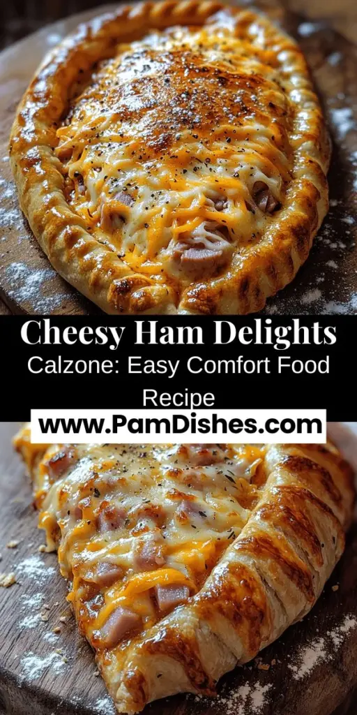 Discover the joy of making Cheesy Ham Delights Calzones at home, a comforting Italian dish perfect for any occasion. These delicious baked pockets combine savory ham and melted cheese, offering a satisfying meal that's easy to customize. Learn about the key ingredients and the step-by-step process to create fluffy, golden calzones that rival your favorite pizzeria. Gather your loved ones, embrace creativity in the kitchen, and enjoy this delightful dish together!