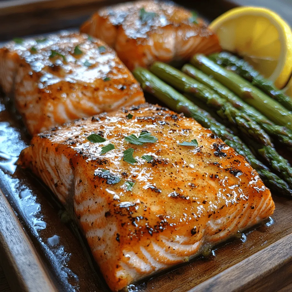 If you're searching for a dish that beautifully balances sweet and savory flavors, look no further than Honey Glazed Salmon with Asparagus. This delightful recipe not only pleases the palate but also showcases the vibrant colors and textures of its ingredients, making it a feast for the eyes as well. The star of the show, the salmon, is renowned for its rich flavor and buttery texture, complemented perfectly by the tender crunch of asparagus. Together, they create a harmonious dish that is as satisfying as it is nutritious.