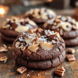 If you’re a fan of cookies that bring together rich flavors and delightful textures, then Heavenly German Chocolate Cookies are destined to become your new favorite treat. These cookies are a delightful twist on the traditional German chocolate cake, known for its luscious layers of chocolate and the unique combination of coconut and pecans. The flavor profile of these cookies is a harmonious blend of sweet and nutty, with a soft, chewy texture that leaves you craving just one more bite.