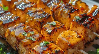 Honey Mustard Chicken Skewers Recipe
