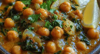 Embracing the Chickpea & Spinach Delight