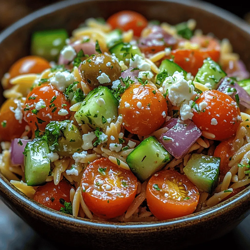 Are you looking for a refreshing and vibrant dish that captures the essence of Mediterranean cuisine? Look no further than Zesty Greek Orzo Salad. This delightful salad combines the hearty texture of orzo pasta with a medley of fresh vegetables and a zesty lemon vinaigrette that will tantalize your taste buds. Perfect for warm-weather gatherings, this salad is not only easy to prepare but also a feast for the eyes and the palate.