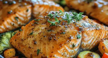 Maple Glazed Salmon with Roasted Veggies: A Healthy Delight