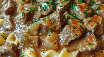 Cozy Comfort Slow Cooker Beef Stroganoff