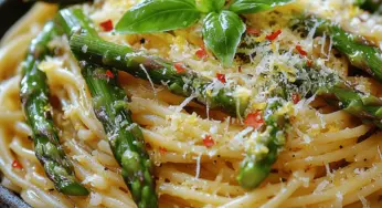 Zesty Asparagus & Lemon Pasta Recipe