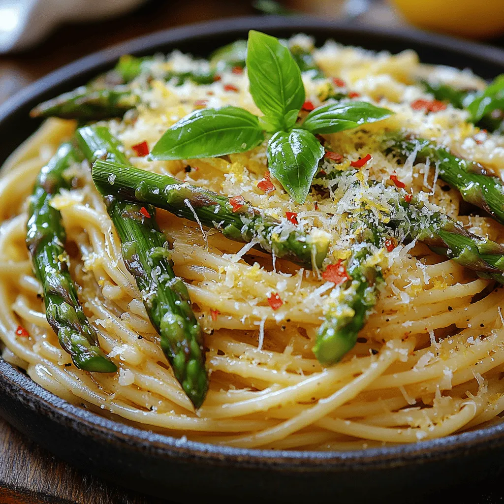 Welcome to a culinary adventure that will tantalize your taste buds and brighten your dinner table! Today, we're diving into the delightful world of Zesty Asparagus & Lemon Pasta, a dish that perfectly marries the vibrant flavors of fresh asparagus and zesty lemon. This pasta recipe is not only a feast for the senses but also a celebration of simplicity and freshness, making it an ideal choice for busy weeknights or a casual dinner party.